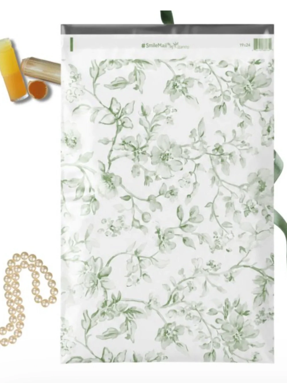 20- 19x24 soft floral print polymailera